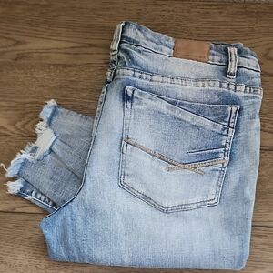 BKE PAYTON Light Wash Mid-Rise Ankle Crop Stretch Jeans - 34x26 Women